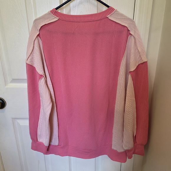 Pink Ribbed Sweater - Picture 3 of 3